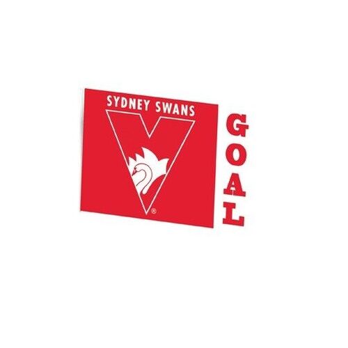 Official AFL Sydney Swans Goal Large Flag (NO STICK/FLAG POLE)