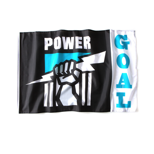 Official AFL Port Adelaide Power Large Goal Flag (NO STICK/FLAG POLE)