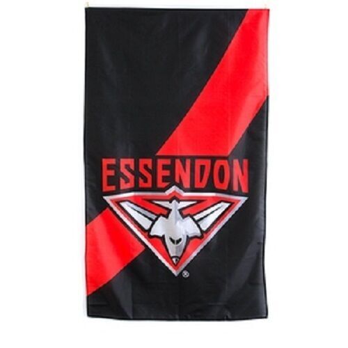 Official AFL Essendon Bombers Supporters Wall Cape Banner Flag 90 x 150 cm