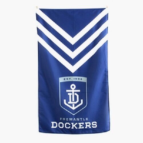 Official AFL Fremantle Dockers Supporters Wall Cape Banner Flag 90 x 150 cm Sty1