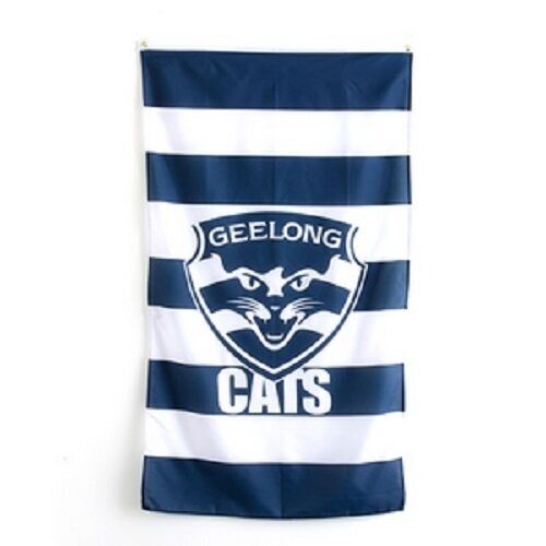 Official AFL Geelong Cats Supporters Wall Cape Banner Flag 90 x 150 cm