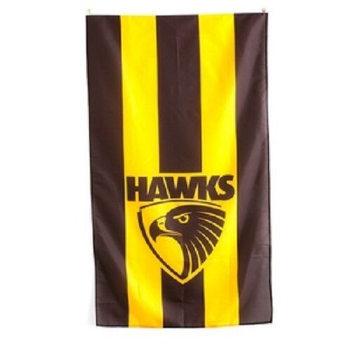 Official AFL Hawthorn Hawks Supporters Wall Cape Banner Flag