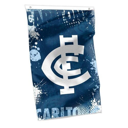 Official AFL Carlton Blues Wall Cape Banner Flag (90 cm x 150 cm)