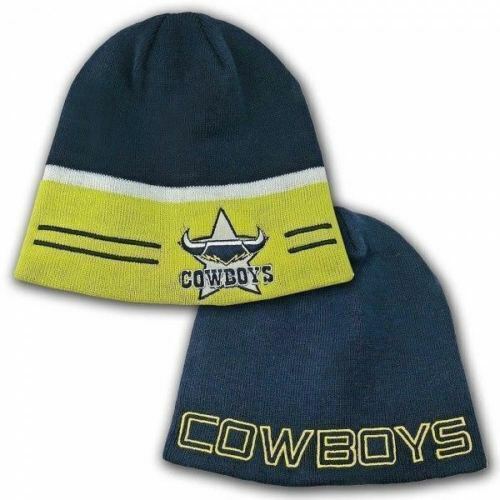 Official NRL North Queensland Cowboys Switch Reversible Embroidered Beanie