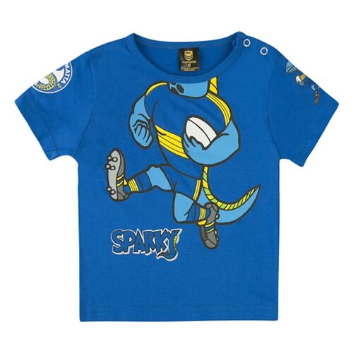 Official NRL Parramatta Eels Children Kids Infant Mascot Spark T Shirt Sizes 0-4