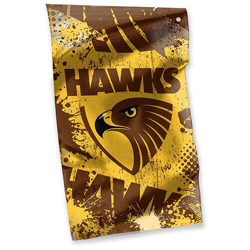 Official AFL Hawthorn Hawks Wall Cape Banner Flag (90 cm x 150 cm)