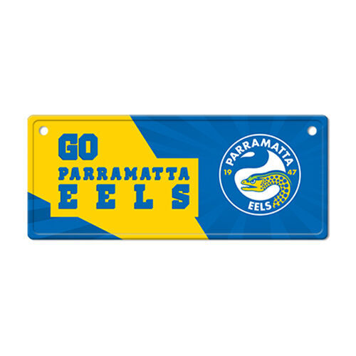 Official NRL Parramatta Eels Metal Tin Number Licence Plate Sign Decoration