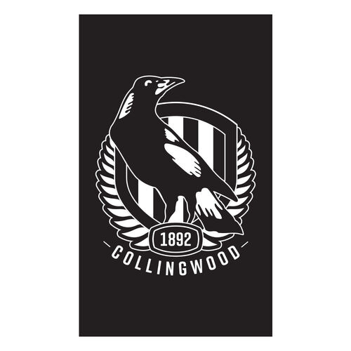 Official AFL Collingwood Magpies Supporters Wall Cape Banner Flag 90 x 150 cm NL