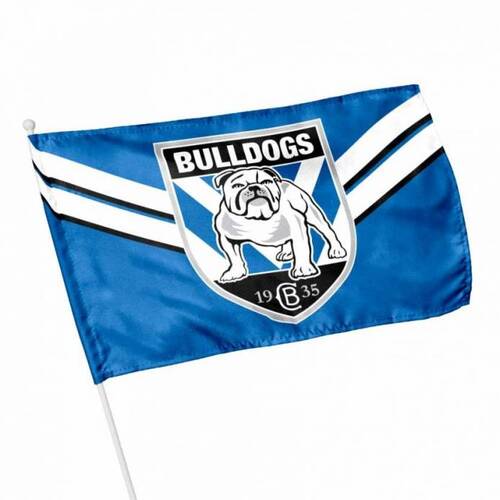 Official NRL Canterbury Bulldogs Children Kids Flag 30 x 48 cm (NO STICK/POLE)