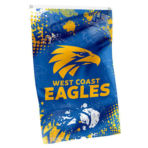 Official AFL West Coast Eagles Wall Cape Banner Flag (90 cm x 150 cm)