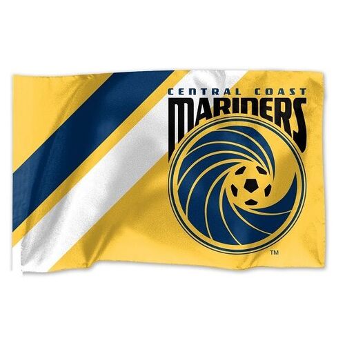 Official A League Soccer Central Coast Mariners Game Day Flag (NO STICK/POLE)