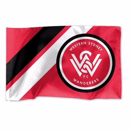 Official A League Soccer Western Sydney Wanderers Game Day Flag (NO STICK/POLE)