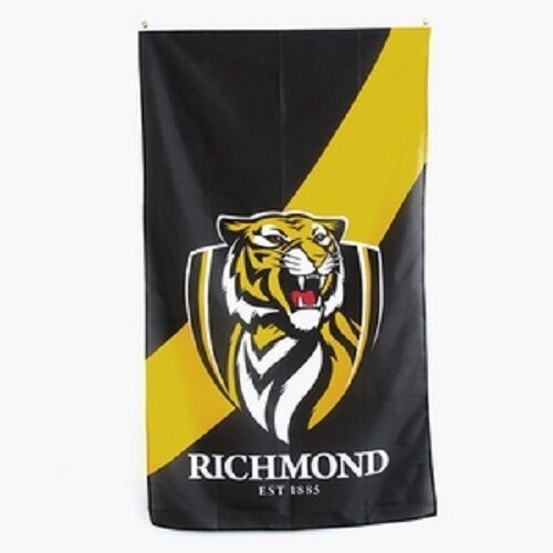 Official AFL Richmond Tigers Supporters Wall Cape Banner Flag 90 x 150 cm