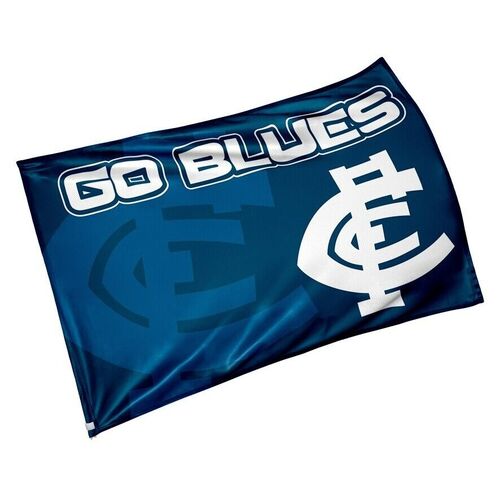 Official AFL Carlton Blues Game Day Large Flag 60 x 90 cm (NO STICK)