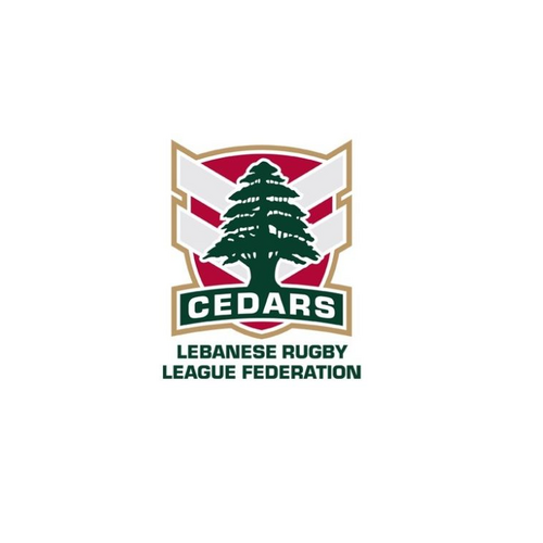 Rugby League Lebanon Lebanese Cedars RLWC Logo Flag (30 cm x 40 cm)
