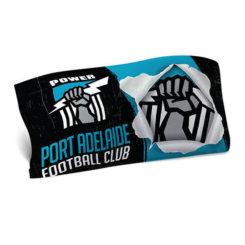 Official AFL Port Adelaide Power Bed Single Pillowcase Pillow Case