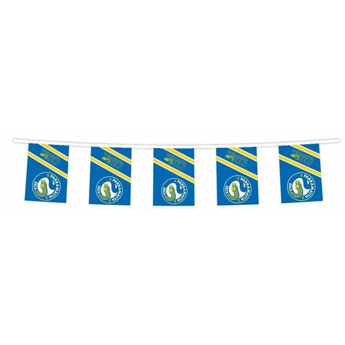 Official NRL Parramatta Eels Birthday Party Banners Bunting Hanging Flags 5m