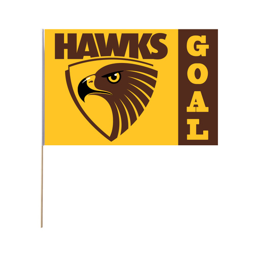 Official AFL Hawthorn Hawks Large Flag (NO STICK/FLAG POLE)