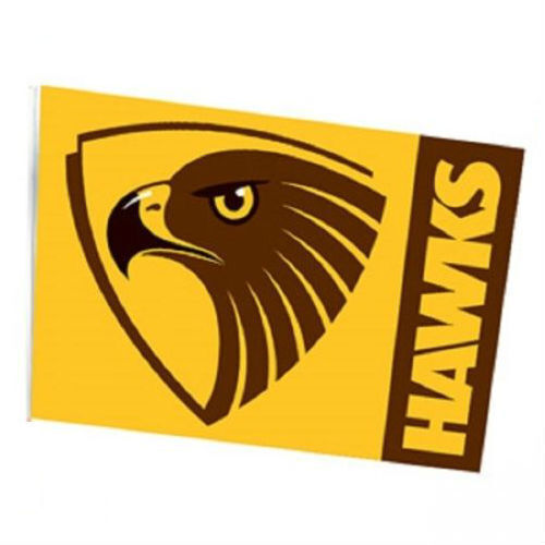 Official AFL Hawthorn Hawks Large Flag (NO STICK/FLAG POLE)