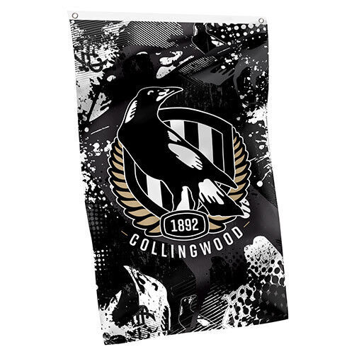 Official AFL Collingwood Magpies Wall Cape Banner Flag (90 cm x 150 cm)