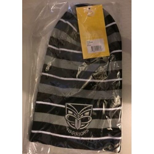 Official NRL New Zealand Warriors Long Stripe Slouch Slouche Beanie Hat