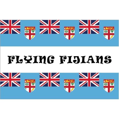 Rugby League Fiji Bati RLWC National "Flying Fijians" Flag (60 cm x 90 cm)