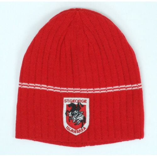 Official NRL St George Dragons Knitted Rib Beanie