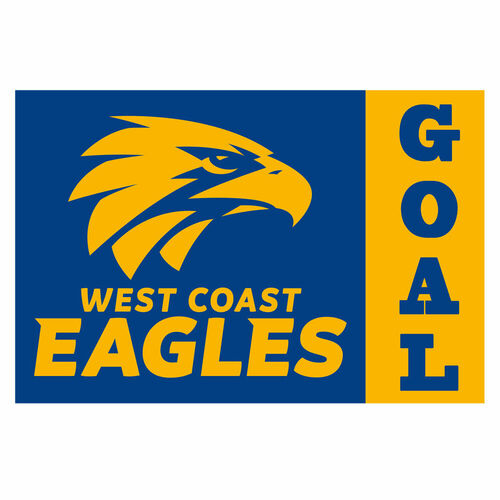 Official AFL West Coast Eagles Goal New Logo Large Flag (NO STICK/FLAG POLE)