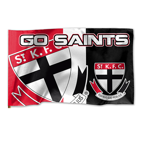 Official AFL St Kilda Saints Game Day Large Flag 60 x 90 cm (NO STICK/FLAG POLE)