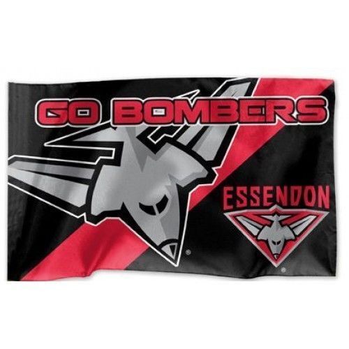 Official AFL Essendon Bombers Game Day Large Flag 60 x 90 cm (NO STICK/POLE)
