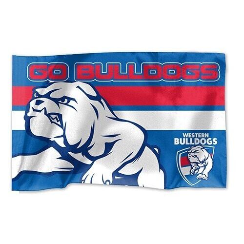Official AFL Western Bulldogs Game Day Large Flag 60 x 90 cm (NO STICK/POLE)