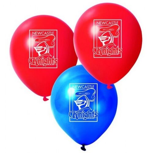 Official NRL Newcastle Knights Birthday Party Latex Helium Balloons (10 Pack)