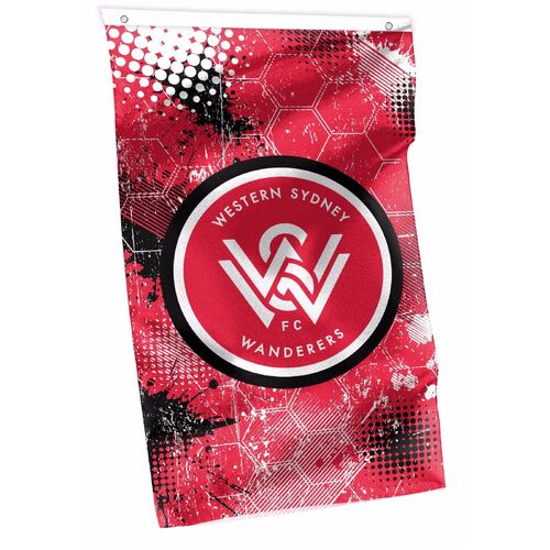 Official A League Soccer Western Sydney Wanderers Cape Wall Flag (90 x 150 cm)