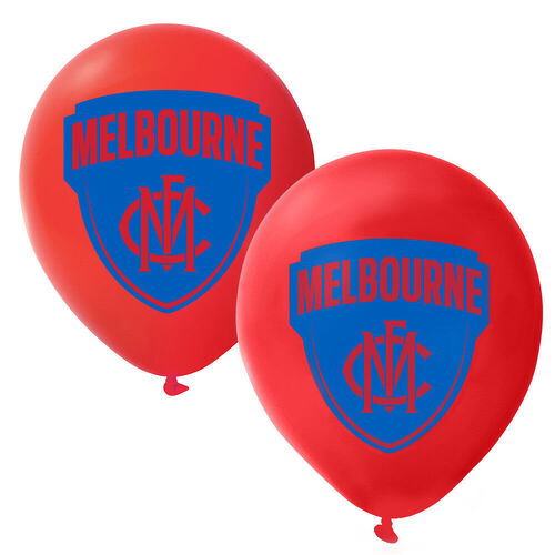 Official AFL Melbourne Demons Happy Birthday Party Helium Balloons (25 Pack)