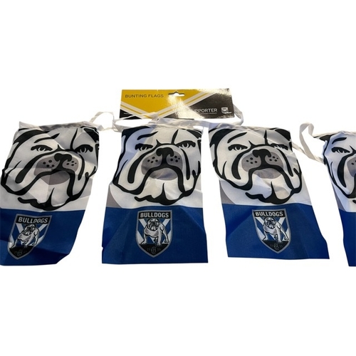 NRL Canterbury Bulldogs Birthday Party Banners Bunting Flags 2.5m