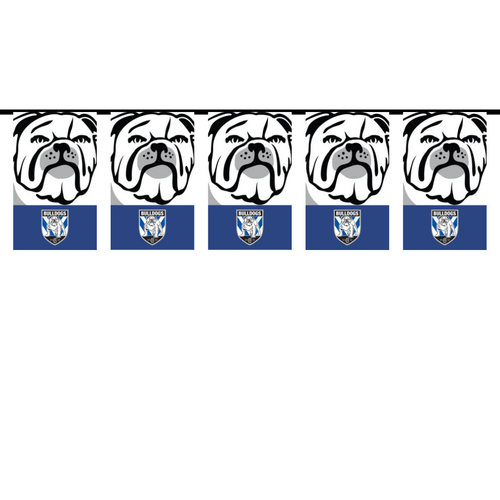 NRL Canterbury Bulldogs Birthday Party Banners Bunting Flags 2.5m