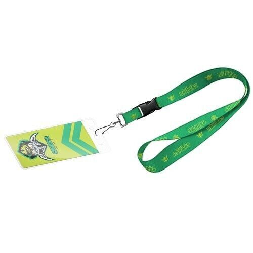 Official NRL Canberra Raiders Keyring Neck Lanyard with Card Pocket Sleeve