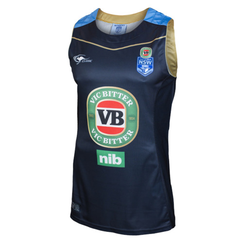 NSW Blues State Of Origin Players Training Singlet Sizes 5XL! T7