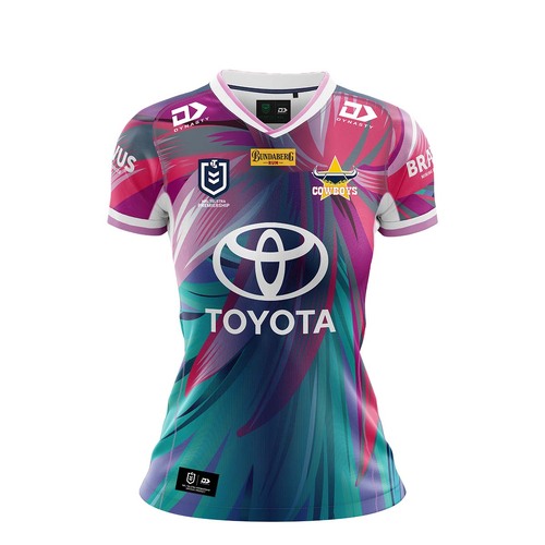 North Queensland Cowboys 2022 NRL Dynasty WIL Jersey Ladies Size 8-14!
