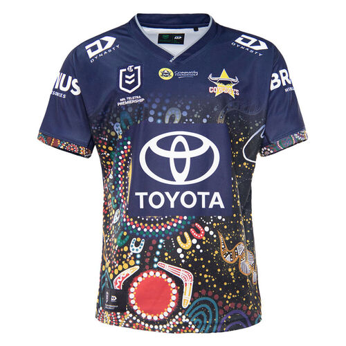 North Queensland Cowboys NRL 2021 Dynasty Indigenous Jersey Sizes S-7XL!