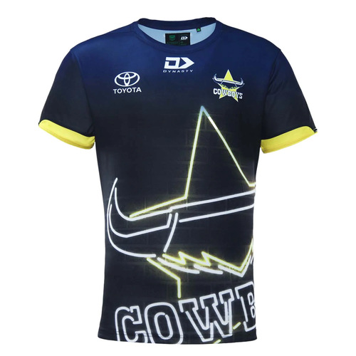 North Qld Cowboys NRL 2023 Dynasty Warm Up Shirt Sizes S-7XL!