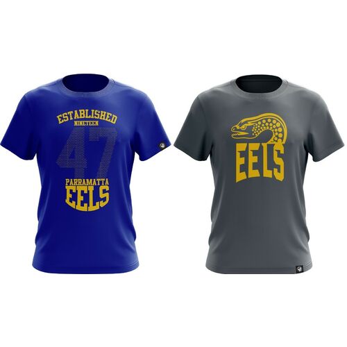 Parramatta Eels NRL Twin T Shirts Adult Sizes S-5XL! 