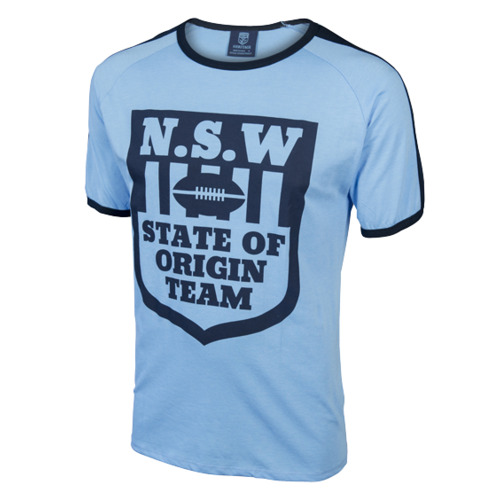 New South Wales NSW Blues State Of Origin Heritage Logo T Shirt Sizes S-M! 6