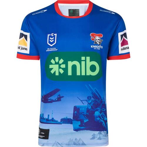 Newcastle Knights NRL ANZAC Jersey Sizes S-7XL! T3