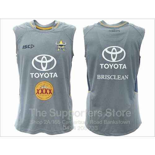 North Queensland Cowboys NRL ISC Players Training Singlet Sizes 3XL ONLY! 6