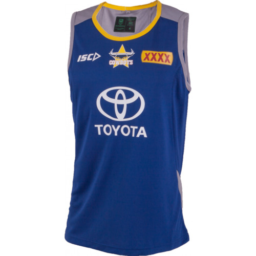 NQ Cowboys NRL 2018 Players ISC Training Singlet Size S & M ONLY! In Stock! T8