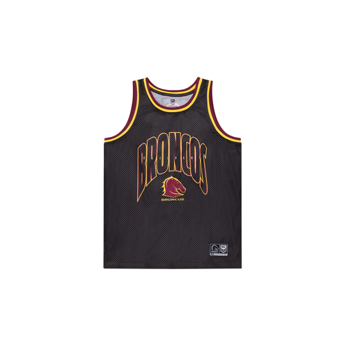 Brisbane Broncos NRL NAR Basketball Singlet Size S- 5XL! S4