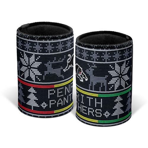 Penrith Panthers NRL Christmas XMAS Stubby Holder Can Cooler