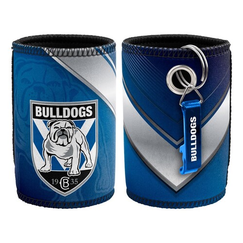 Canterbury Bulldogs NRL Stubby Holder Can Cooler & Bottle Opener!