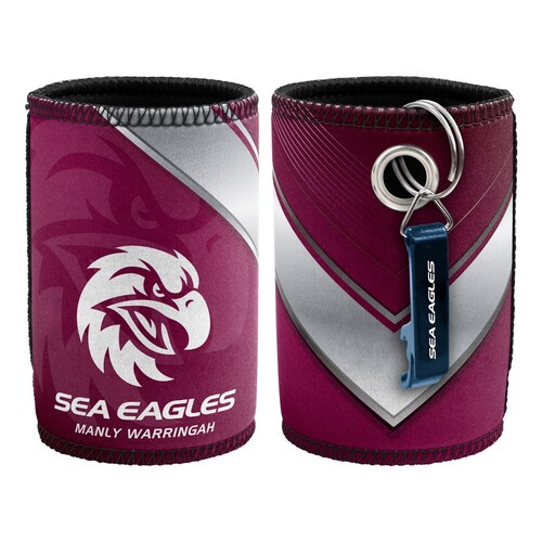 Manly Sea Eagles NRL Stubby Holder Can Cooler & Bottle Opener!